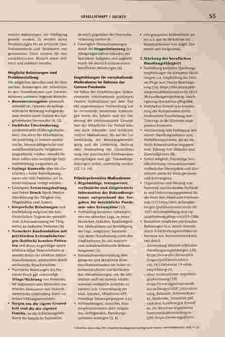 Vorschauseite 2: Schutz und Erhalt der psychischen Gesundheit von Mitarbeitern in Notaufnahmen und auf Intensivstationen während der COVID-19-Pandemie