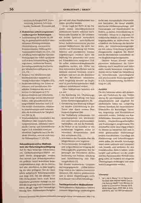 Vorschauseite 3: Schutz und Erhalt der psychischen Gesundheit von Mitarbeitern in Notaufnahmen und auf Intensivstationen während der COVID-19-Pandemie