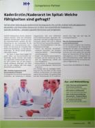 Vorschauseite 1: Kaderärztin/Kaderarzt im Spital: Welche Fähigkeiten sind gefragt?