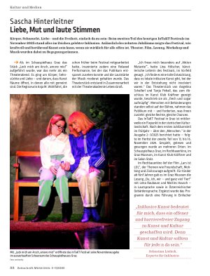 Vorschauseite 1: Liebe, Mut und laute Stimmen