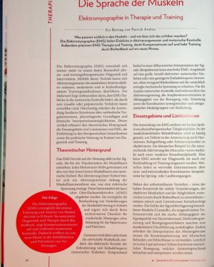 Vorschauseite 1: Die Sprache der Muskeln Elektromyographie in Therapie und Training