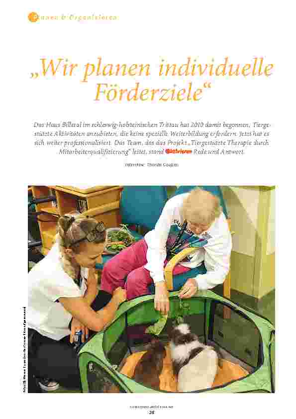 Vorschauseite 1: Wir planen individuelle Förderziele.