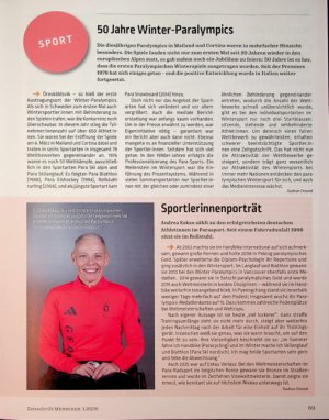 Vorschauseite 1: 50 Jahre Winter-Paralympics