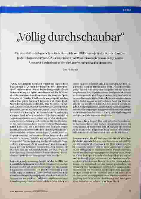 Vorschauseite 1: "Völlig durchschaubar"