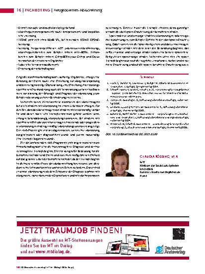 Vorschauseite 3: Neugeborenen-Hörscreening