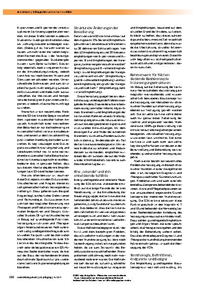 Vorschauseite 2: Stellungnahme der Initiative Chronische Wunden e. V. (ICW) zur AWMF S3-Leitlinie „Lokaltherapie schwerheilender und/oder chronischer Wunden aufgrund von peripherer arterieller Ver…