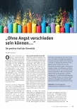 Vorschauseite 1: "Ohne Angst verschieden sein können...“ Die positive Kraft der Diversität