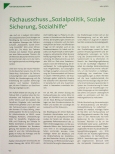 Vorschauseite 1: Fachausschuss „Sozialpolitik, Soziale Sicherung, Sozialhilfe“