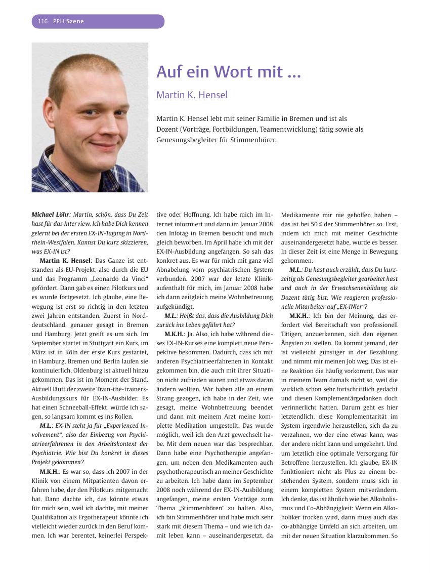 Vorschauseite 1: Auf ein Wort mit …