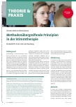 Vorschauseite 1: Methodenübergreifende Prinzipien in der Stimmtherapie