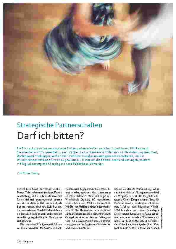 Vorschauseite 1: Strategische Partnerschaften Darf ich bitten? Correction: Strategische Partnerschaften, darf ich bitten?