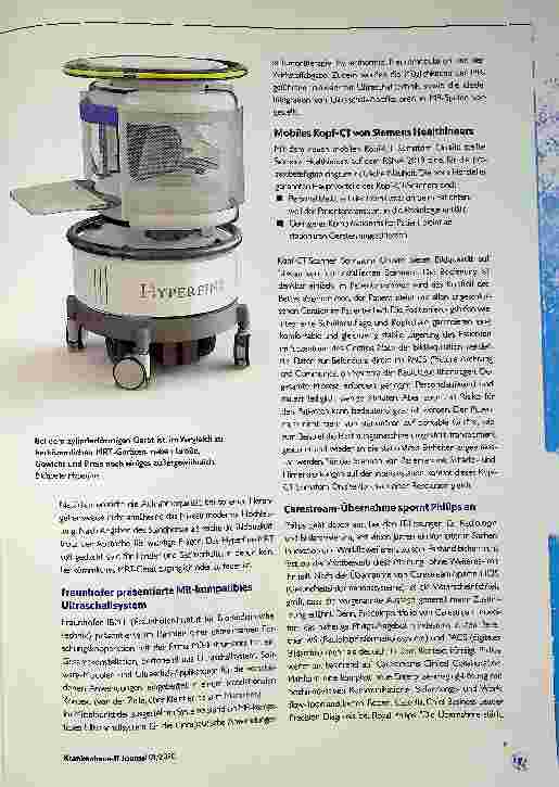 Vorschauseite 2: Kl ist das beste Zugpferd im RSNA-Stall. Rückblick auf RSNA 2019.