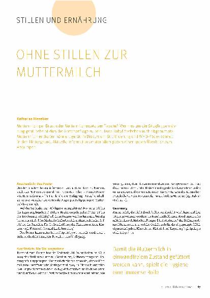 Vorschauseite 1: Ohne Stillen zur Muttermilch