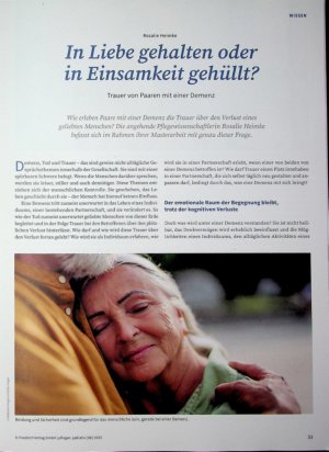 Vorschauseite 1: In Liebe gehalten oder in Einsamkeit gehüllt? Trauer von Paaren mit einer Demenz