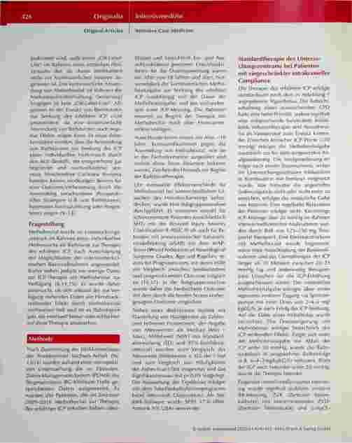 Vorschauseite 3: Der Effekt von Methohexital auf den intrakraniellen Druck in einem gemischten neurochirurgischen Krankengut: Ergebnisse einer monozentrischen Untersuchung.
