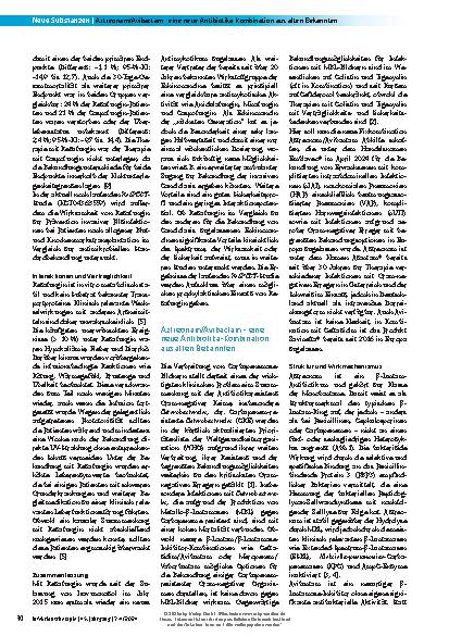 Vorschauseite 4: Rezafungin – ein neues Echinocandin-Antimykotikum