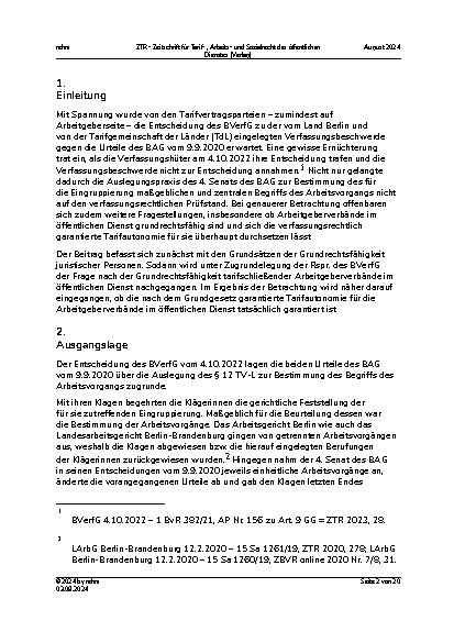 Vorschauseite 2: Die Grundrechtsfähigkeit von Arbeitgeberverbänden im öffentlichen Dienst