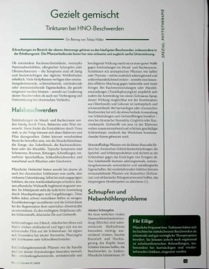 Vorschauseite 1: Gezielt gemischt Tinkturen bei HNO-Beschwerden