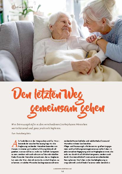 Vorschauseite 1: Den letzten Weg gemeinsam gehen