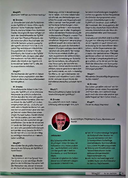 Vorschauseite 2: Für Sie im Gespräch: Interview mit Herrn Werner Droste