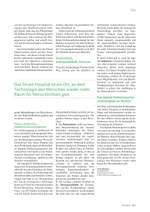 Vorschauseite 4: Smart Hospital Das intelligente Netzwerk