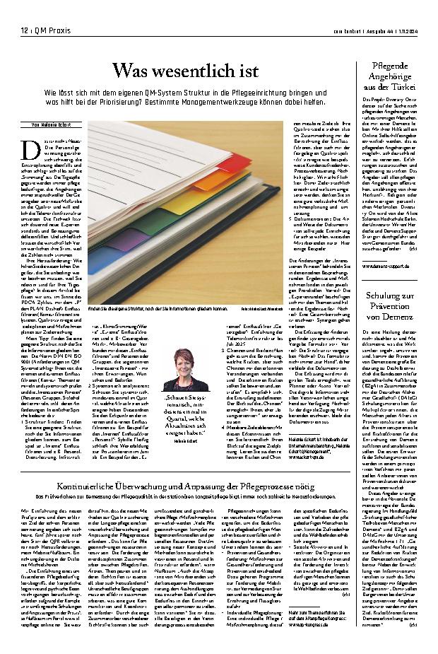 Vorschauseite 1: Was wesentlich ist
