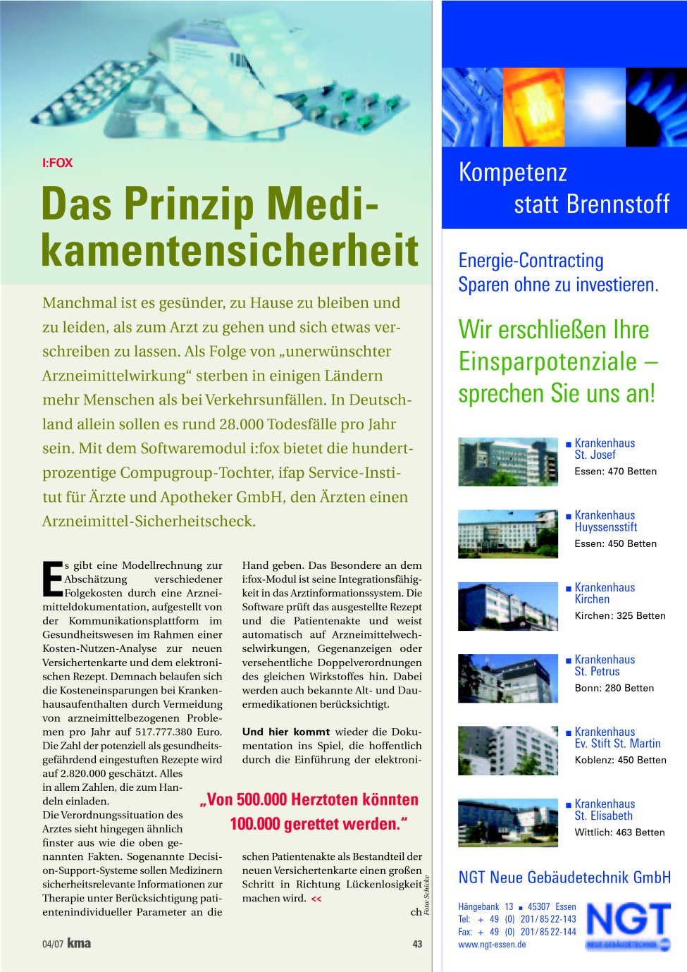Vorschauseite 1: Das Prinzip Medikamentensicherheit