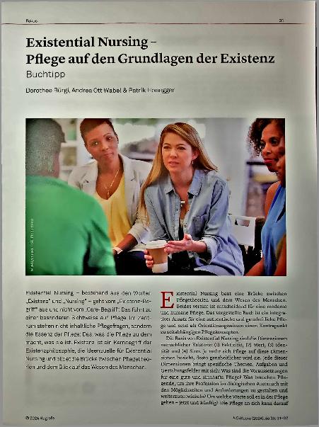 Vorschauseite 1: Existential Nursing - Pflege auf den Grundlagen der Existenz