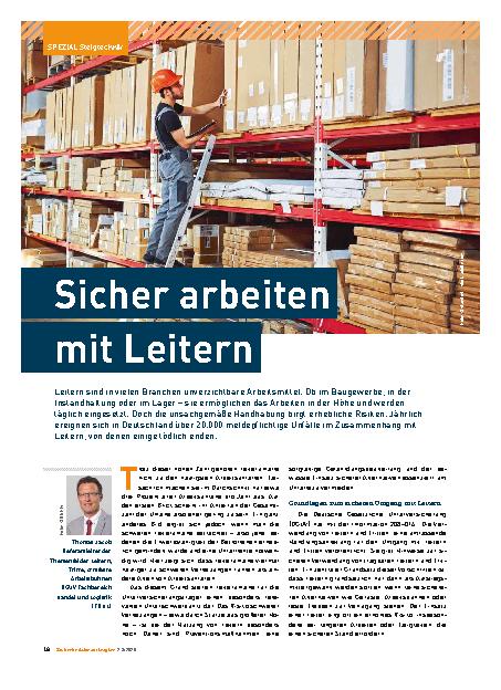 Vorschauseite 1: Sicher arbeiten mit Leitern