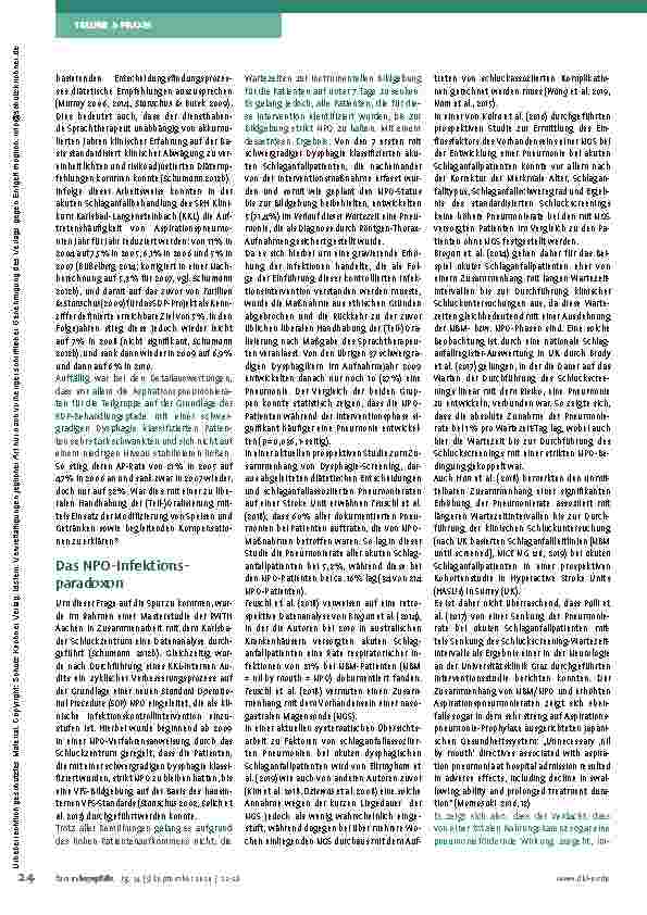 Vorschauseite 3: Schluckdiagnostik und COVID-19: Plädoyer für ein Umdenken