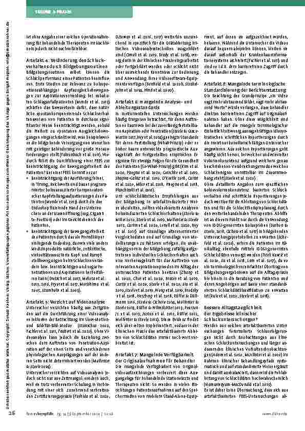 Vorschauseite 5: Schluckdiagnostik und COVID-19: Plädoyer für ein Umdenken