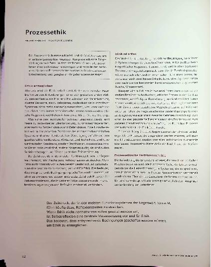 Vorschauseite 1: Prozesethik