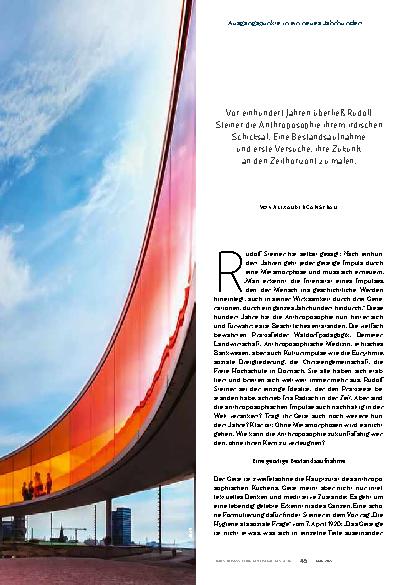 Vorschauseite 2: Anthroposophie 2125 – kommt da noch was?