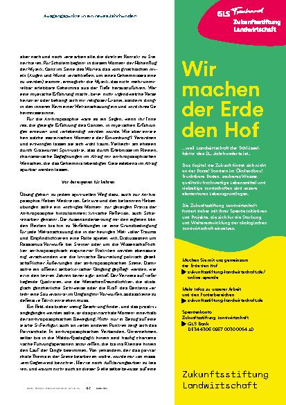 Vorschauseite 4: Anthroposophie 2125 – kommt da noch was?