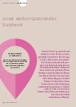 Vorschauseite 1: Unser weltumspannendes Handwerk.