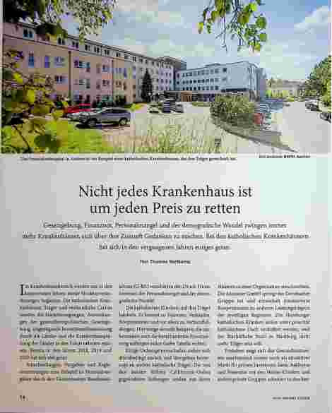 Vorschauseite 1: Nicht jedes Krankenhaus ist um jeden Preis zu retten.