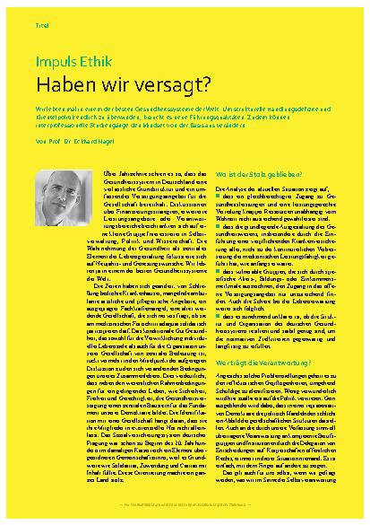 Vorschauseite 1: Impuls Ethik Haben wir versagt?