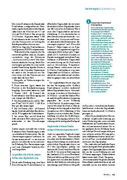 Vorschauseite 2: Zweite Evaluation Digitalradar-Score steigt deutlich