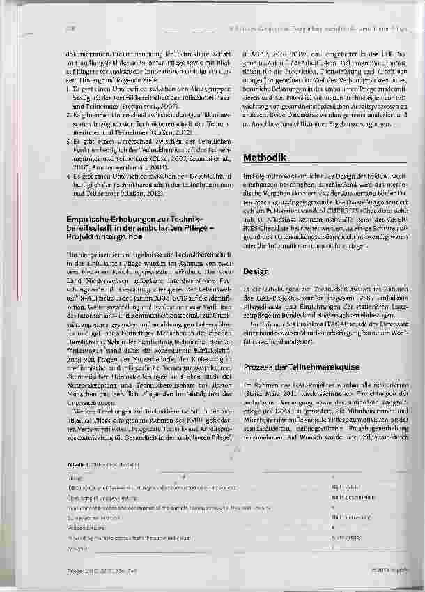 Vorschauseite 3: Technikbereitschaft in der ambulanten Pflege