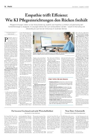 Vorschauseite 1: Empathie trifft Effizienz: Wie KI Pflegeeinrichtungen den Rücken freihält