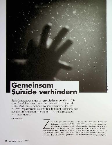 Vorschauseite 1: Gemeinsam. Suizide verhindern