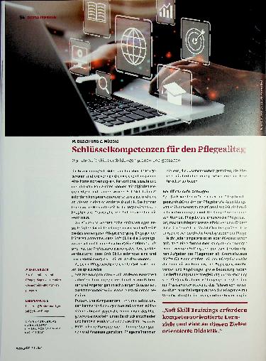 Vorschauseite 1: Schlüsselkompetenzen für den Pflegealltag: Digitale Soft-Skill-Fortbildungen planen und gestalten.