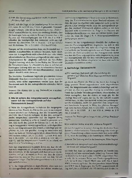 Vorschauseite 5: Die Genehmigungsfiktion gem. § 185 Abs. 9 SGB IX in Bezug auf die Leistungen zur Übernahme der Kosten einer notwendigen Arbeitsassistenz - ein praktikables Instrument für die Prax…