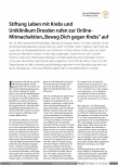 Vorschauseite 1: Stiftung Leben mit Krebs und Uniklinikum Dresden rufen zur Online Mitmachaktion „Beweg Dich gegen Krebs" auf.