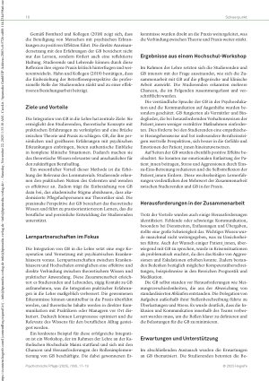 Vorschauseite 2: Zwischen Wissen und Wirklichkeit Genesungsbegleiter_innen als Brückenbauer in der Hochschullehre
