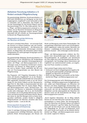 Vorschauseite 6: Pflegewissenschaft Heft 5-2025