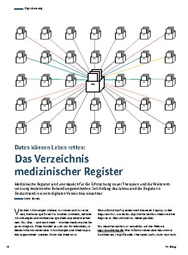 Vorschauseite 1: Das Verzeichnis medizinischer Register