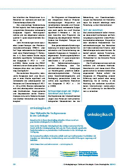 Vorschauseite 3: Gut gegen Rückstände – Wenn sich Pflegepraxis und Hochschule per E-Mail vernetzen
