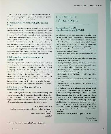 Vorschauseite 2: Für sozialen Zusammenhalt und Demokratie