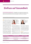 Vorschauseite 1: Einfluss auf Gesundheit